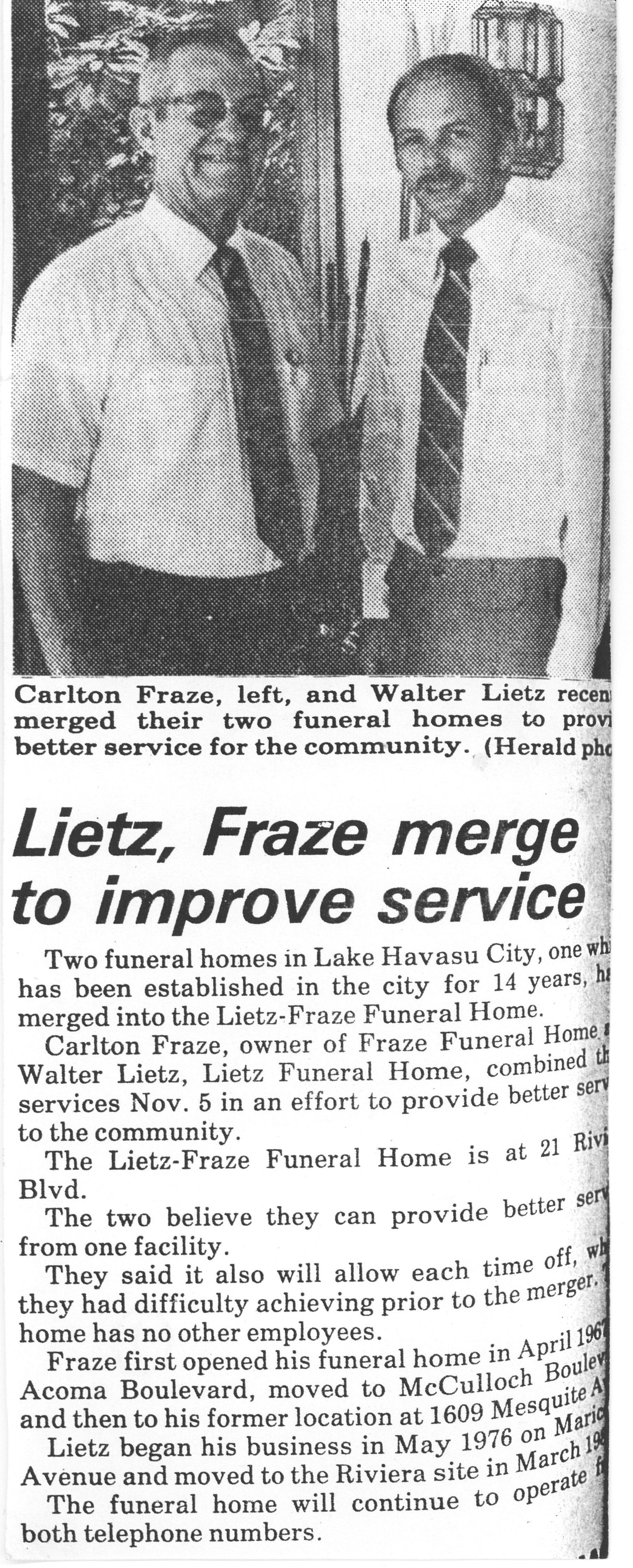 Lietz - Fraze Funeral Home & Crematory